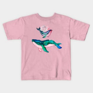 Whales in the Sky Kids T-Shirt